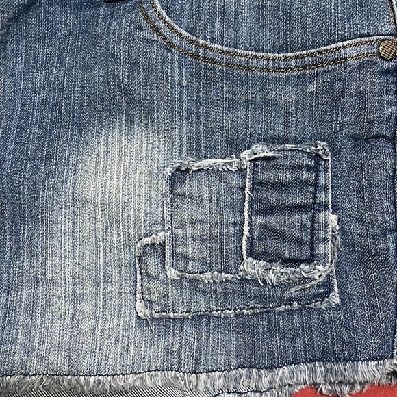 Oh! Mamma Maternity Full Panel Jean Shorts - Picture 4 of 6